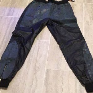 Men’s Brooklyn Jogger Pants Blue Black Snake Activewear Drawstring